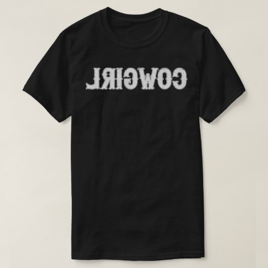 逆女性のカーボーイ Tシャツ (デザイン正面)
