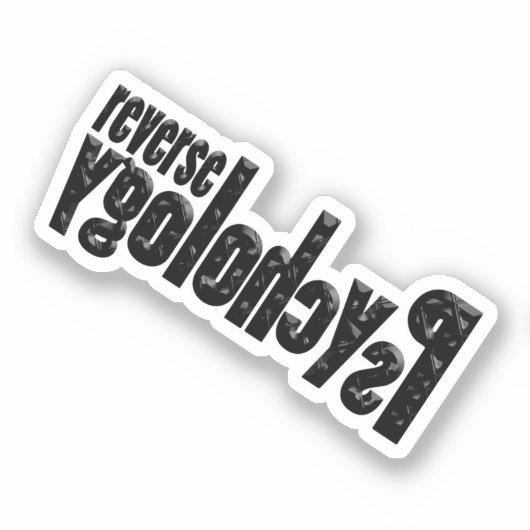 逆心理学 シール (正面)