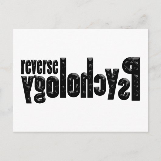 逆心理学 ポストカード (正面)