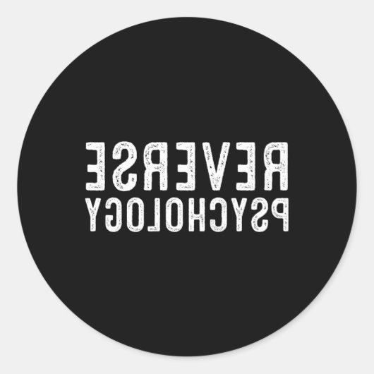 逆心理学 ラウンドシール (正面)