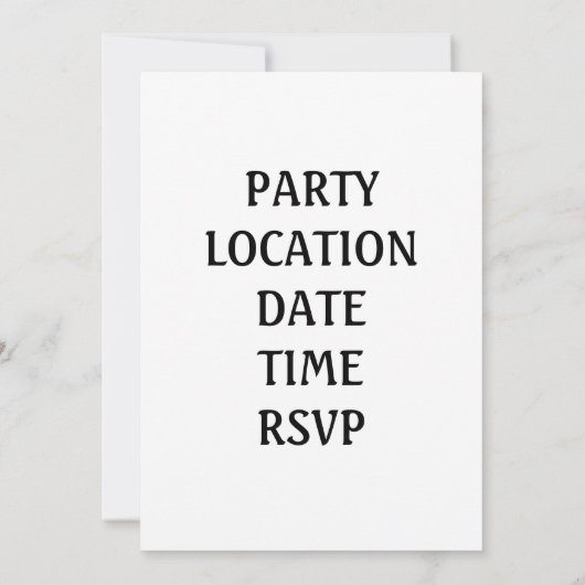 逆時計の招待状 招待状 (裏面)