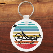 逆曲げサイクルキーチェーン – ヴィンテージ キーホルダー (正面)