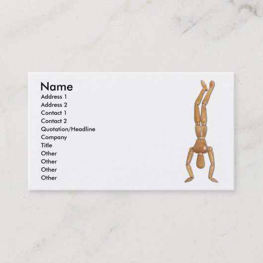 逆立ち、名前、住所1の住所2の接触… 名刺 (正面)