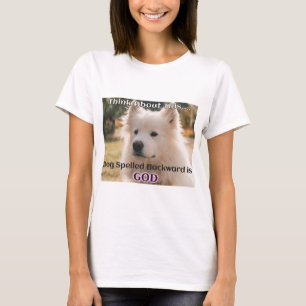逆綴りの犬はGOD Tシャツ