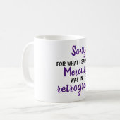 逆行のコーヒー・マグの水星 コーヒーマグカップ (正面左)