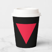 逆赤三角形 紙コップ (裏面)