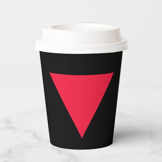 逆赤三角形 紙コップ (裏面)