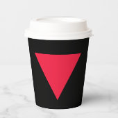 逆赤三角形 紙コップ (正面)