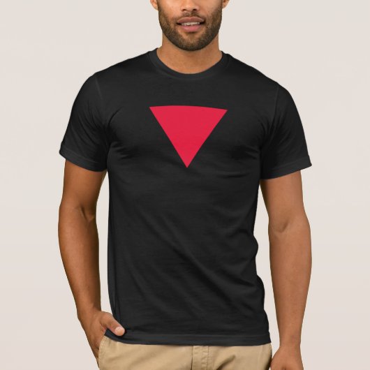 逆赤三角形 Tシャツ (正面)