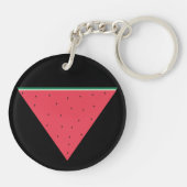 逆赤三角抵抗上のスイカ キーホルダー (裏面)