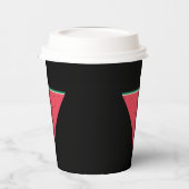 逆赤三角抵抗上のスイカ 紙コップ (左)