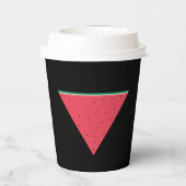 逆赤三角抵抗上のスイカ 紙コップ (裏面)