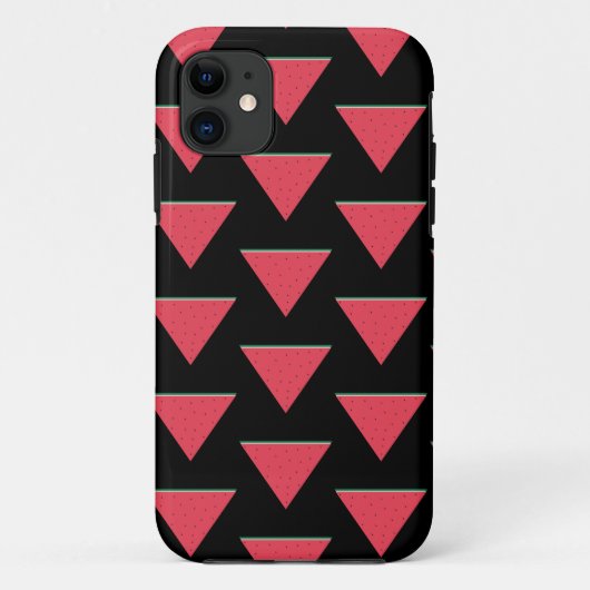 逆赤三角抵抗上のスイカ Case-Mate iPhoneケース (裏面)