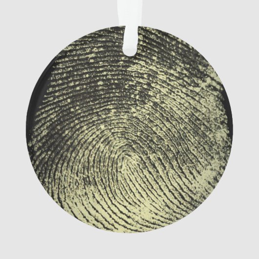 逆転させたループ指紋 オーナメント (裏面)