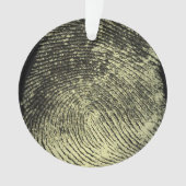 逆転させたループ指紋 オーナメント (正面)