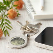 逆転させたループ指紋 キーホルダー (側面)