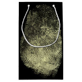 逆転させたループ指紋 スモールペーパーバッグ (裏面)