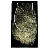 逆転させたループ指紋 スモールペーパーバッグ (正面)