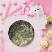 逆転させたループ指紋 ペーパープレート (パーティー)