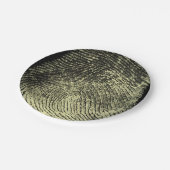 逆転させたループ指紋 ペーパープレート (アングル)