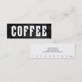 逆転させた凸版印刷のスタイルの単語のコーヒーパンチカード ロイヤリティカード (正面/裏面)