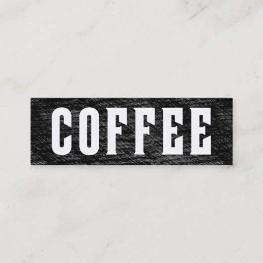 逆転させた凸版印刷のスタイルの単語のコーヒーパンチカード ロイヤリティカード (正面)