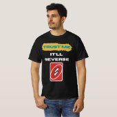 逆転するって信じて Trader ユーモア アート Tシャツ (正面フル)