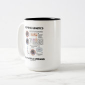 逆遺伝学は私のModus Operandiである ツートーンマグカップ (正面左)