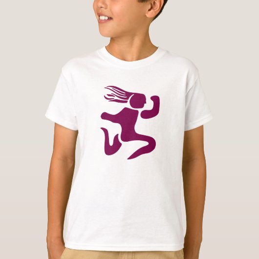 逆風に抗うユニセックスキッズTシャツ Tシャツ (正面)