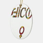 逆「オフィシャル女性シンボルアートプリント」 セラミックオーナメント (左)