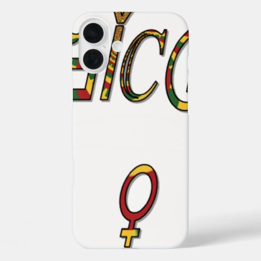 逆「オフィシャル女性シンボルアートプリント」 Case-Mate iPhoneケース (裏面)