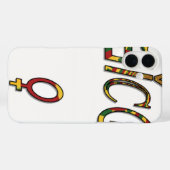 逆「オフィシャル女性シンボルアートプリント」 Case-Mate iPhoneケース (裏面 (横))