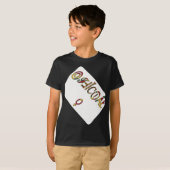 逆「オフィシャル」女性記号芸術プリント Tシャツ (正面フル)