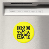 逆☻ハッピー顔-- QRコード マグネット (インサイチュ (食洗機))