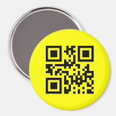 逆☻ハッピー顔-- QRコード マグネット (正面/裏面)