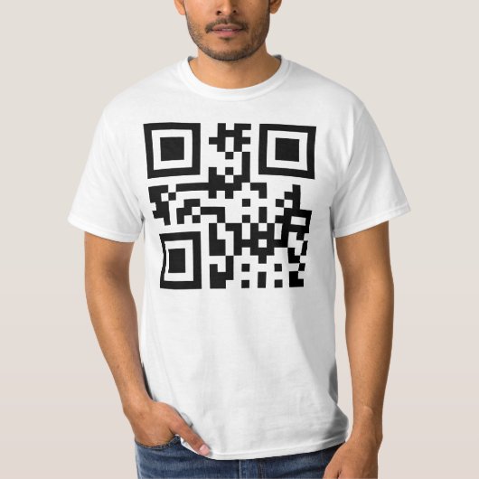 逆☻ハッピー顔-- QRコード Tシャツ (正面)