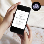 逆QRコードのミニマルな3枚の結婚写真 招待状