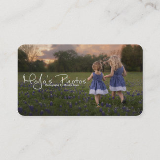 透かしとのシンプルな写真撮影 名刺