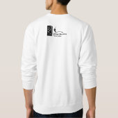 透かしメンズ長袖 スウェットシャツ (裏面)