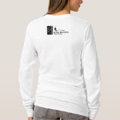 透かし女性の長袖基本 Tシャツ (裏面)