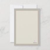 透かし宗教忌引カード 招待状 (裏面)