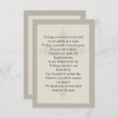 透かし宗教忌引カード 招待状 (正面/裏面)