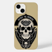 💀 透かし彫りのあるオーナメント風ゴシック・スカル Case-Mate iPhoneケース (裏面)