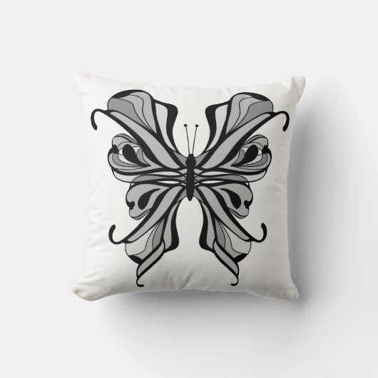 透かし模様の蝶装飾用クッション クッション (正面)