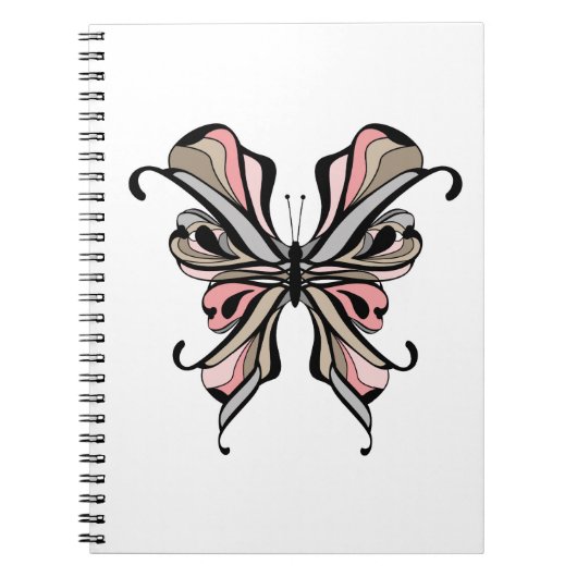 透かし模様の蝶 ノートブック (正面)