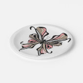 透かし模様の蝶 ペーパープレート (アングル)