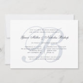 透かし |モノグラムエレガントリハーサルディナー 招待状 (正面)