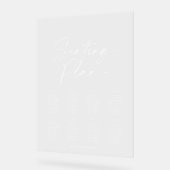 透エレガント明結婚の座席表 アクリルサイン (傾斜)