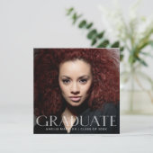 透モダンエレガント明文字グラッド写真 案内状 (スタンド正面)