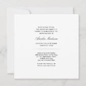 透モダンエレガント明文字グラッド写真 案内状 (裏面)